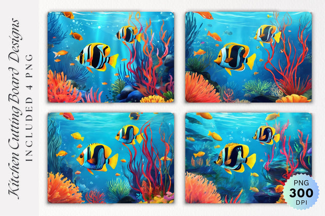 Fish Cutting Board PNG Design Sublimation Regulrcrative 
