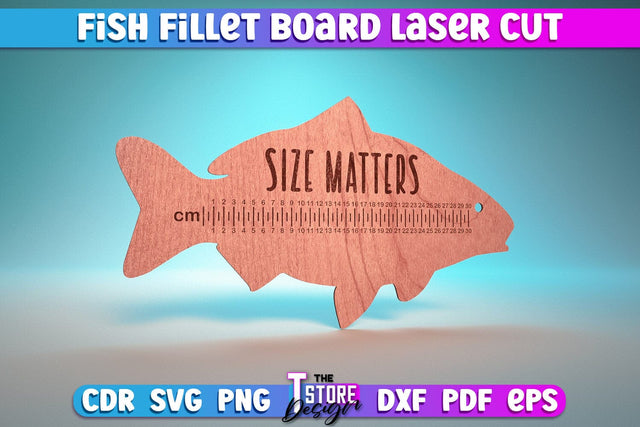 Fish Fillet Board Laser Cut | Funny Dad Laser Cut Design | CNC Files SVG The T Store Design 