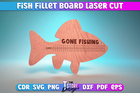 Fish Fillet Board Laser Cut | Funny Dad Laser Cut Design | CNC Files SVG The T Store Design 