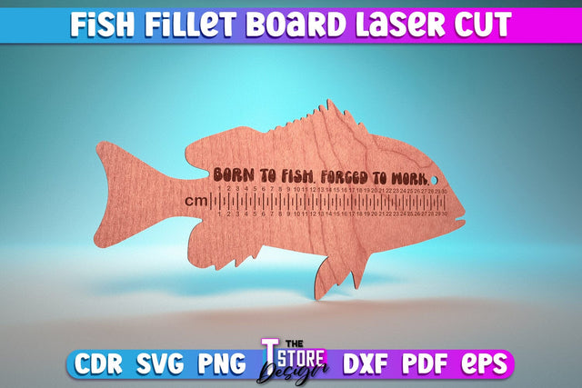 Fish Fillet Board Laser Cut | Funny Dad Laser Cut Design | CNC Files SVG The T Store Design 