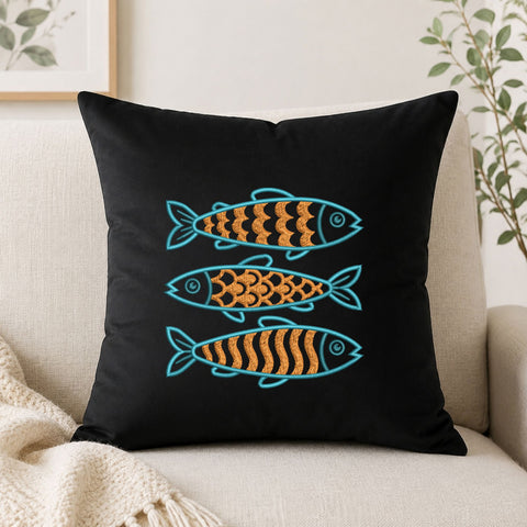 Fish Trio Machine Embroidery Design – Coastal Fish Embroidery File, Nautical Ocean Fish Pattern Embroidery/Applique DESIGNS PatternFeed8 