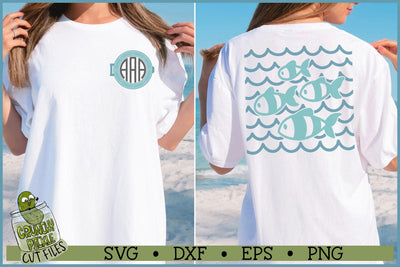 Fish Waves SVG File SVG Crunchy Pickle 