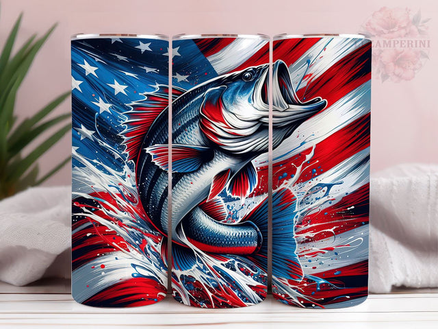 Fisherman American Flag 20oz Tumbler Wrap PNG, Fisherman Tumbler Png, Straight & Tapered Tumbler Wrap, Instant Digital Download Sublimation Li Zamperini 
