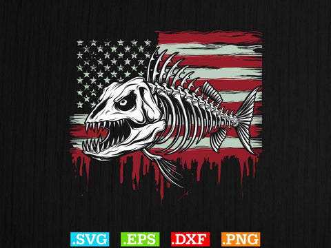 Fisherman Riding Fish Skeleton SVG Bundle, Fisherman Shirt SVG Creativeart88 