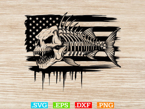 Fisherman Riding Fish Skeleton SVG Bundle, Fisherman Shirt SVG Creativeart88 