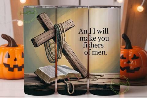 Fishers of Men 20oz Tumbler Wrap Sublimation PixelChick 