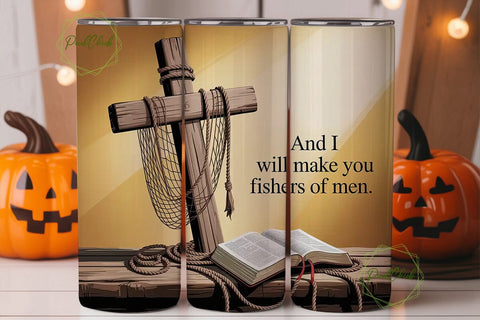 Fishers of Men 20oz Tumbler Wrap Sublimation PixelChick 