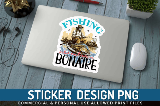Fishing adventures Sticker Design Sublimation Regulrcrative 