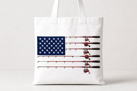 Fishing American Flag PNG Patriotic Fishing Rod Digital Download SVG BillahCrafts 