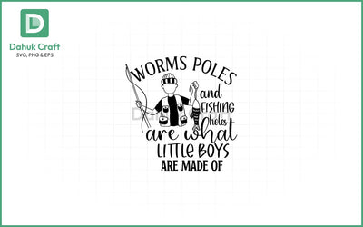 Fishing Boys SVG – Sweet & Outdoorsy Fishing Boys SVG PNG & EPS V18 SVG dahukdesign 