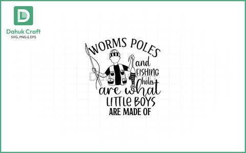 Fishing Boys SVG – Sweet & Outdoorsy Fishing Boys SVG PNG & EPS V18 SVG dahukdesign 