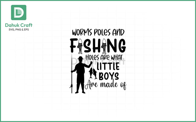 Fishing Boys SVG – Sweet & Outdoorsy Fishing Boys SVG PNG & EPS V20 SVG dahukdesign 