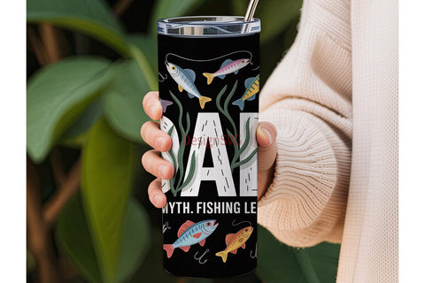Fishing Dad 20oz Tumbler Wrap Sublimation DesignSVG 