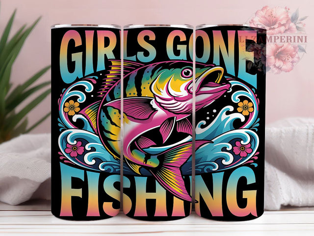 Fishing Girl Outdoor Sport Tumbler Wrap, Women Fishing Design, Lady Fisher Art, Girl Sportsman Cup, Female Outdoor Gift, Fishing Girl Wrap, Women's Sport Sublimation Sublimation Li Zamperini 