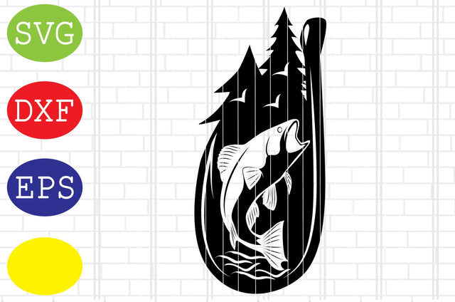 Fishing Hook Svg, Bass Fishing Svg, Outdoor Fishing Svg, Jpg, Eps, Dxf Files SVG DigitalSvgFiles 