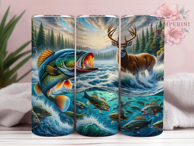 Fishing Hunting Outdoor Sportsman Tumbler Wrap, Hunting Tumbler, Outdoor Tumbler, 20oz Tumbler Wrap, Sublimation Design, Sportsman Tumbler, Nature Lover Tumble Sublimation Li Zamperini 