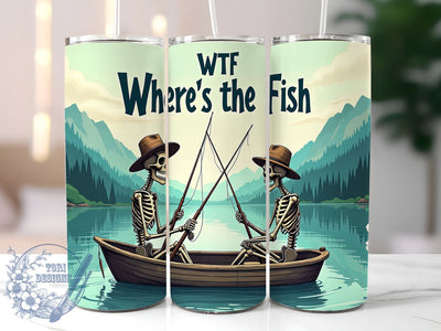 Fishing is My Therapy 20oz Skinny Tumbler PNG, Funny Fishing Tumbler Sublimation Wrap, Straight & Tapered Tumbler Wrap, Instant Digital Download Sublimation ToriDesigns 