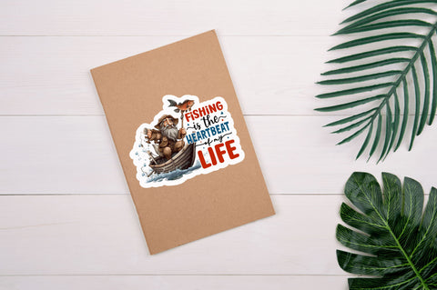 Fishing is the Sticker Design Sublimation Regulrcrative 