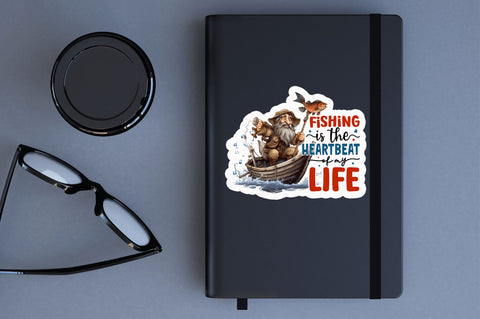 Fishing is the Sticker Design Sublimation Regulrcrative 