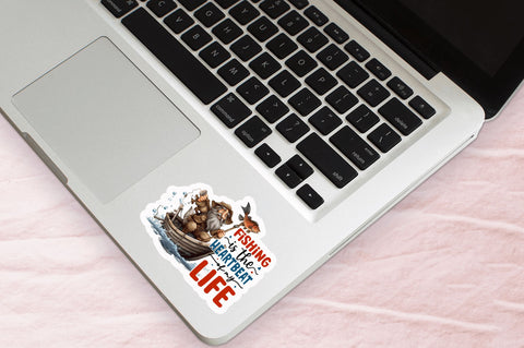 Fishing is the Sticker Design Sublimation Regulrcrative 