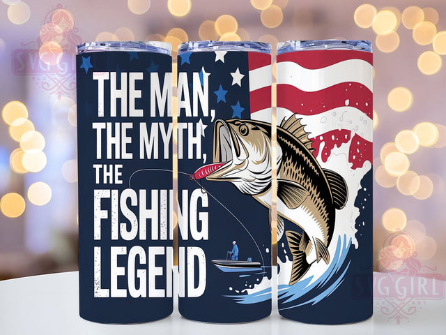 Fishing Legend Funny 20oz Tumbler, Fishing Tumbler, Funny Fishing Gifts, Fishing Legend, Sublimation Design, 20oz Tumbler, Angler Decor, Outdoor Humor Sublimation SvggirlplusArt 