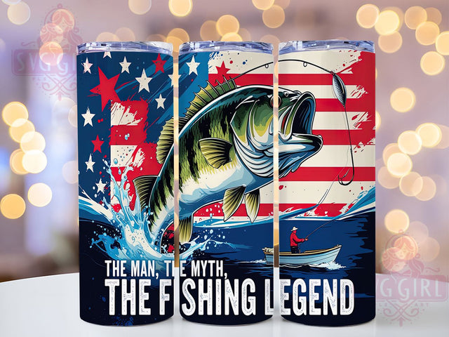 Fishing Legend Funny 20oz Tumbler, Fishing Tumbler, Funny Fishing Gifts, Fishing Legend, Sublimation Design, 20oz Tumbler, Angler Decor, Outdoor Humor Sublimation SvggirlplusArt 