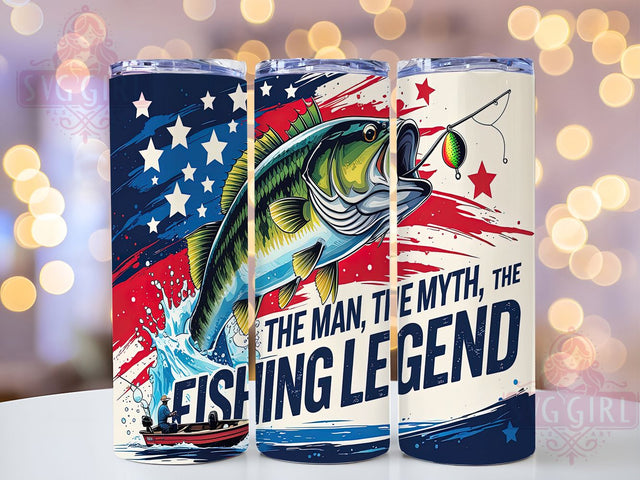 Fishing Legend Funny 20oz Tumbler, Fishing Tumbler, Funny Fishing Gifts, Fishing Legend, Sublimation Design, 20oz Tumbler, Angler Decor, Outdoor Humor Sublimation SvggirlplusArt 