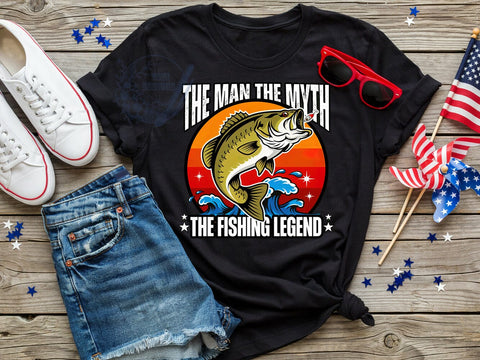 Fishing Legend Humor T-Shirt PNG, Fishing Humor, Fishing Legend, Angler Life, Funny Quote, Sublimation PNG, Outdoor Shirt, Catch Vibes Sublimation ToriDesigns 