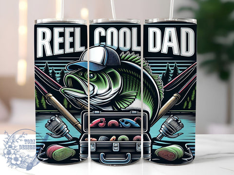 Fishing Life 20oz Skinny Tumbler, Bass Fishing Tumbler Png, Straight & Tapered Tumbler Wrap, Instant Digital Download Sublimation ToriDesigns 