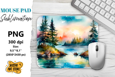 Fishing mouse pad. Father's Day sublimation Sublimation Yustaf Art Store 