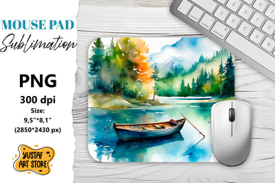 Fishing mouse pad. Father's Day sublimation Sublimation Yustaf Art Store 