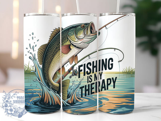 Fishing Quote Angler Tumbler Wrap, Angler Tumbler, Fishing Quote Design, Fisherman Gift, Sublimation Template, 20oz Tumbler Wrap, Outdoor Sports Gift Sublimation ToriDesigns 