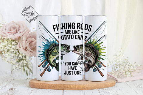 Fishing Rods & Potato Chips 20oz Sublimation sassyprint 
