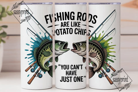 Fishing Rods & Potato Chips 20oz Sublimation sassyprint 