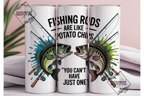 Fishing Rods & Potato Chips 20oz Sublimation sassyprint 