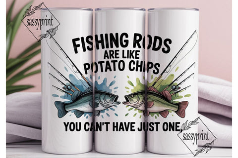 Fishing Rods & Potato Chips 20oz Sublimation sassyprint 