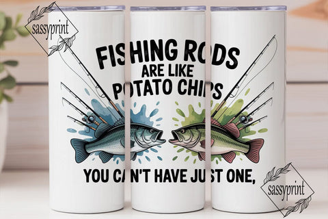 Fishing Rods & Potato Chips 20oz Sublimation sassyprint 
