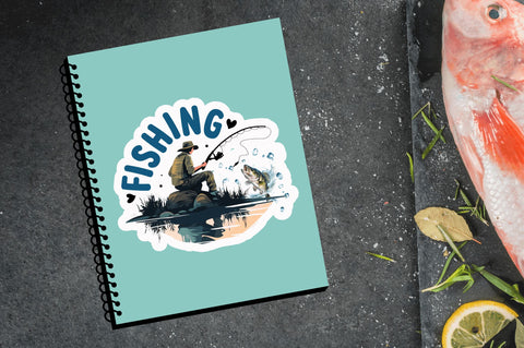 Fishing Sticker Design Sublimation Regulrcrative 
