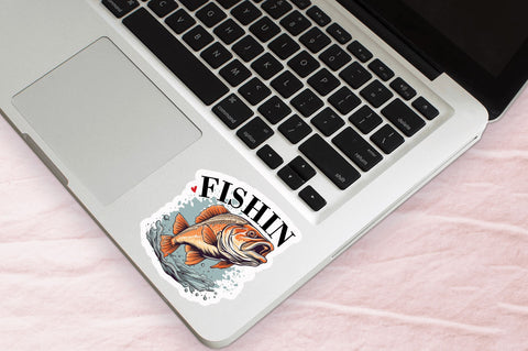 Fishing Sticker Design Sublimation Regulrcrative 