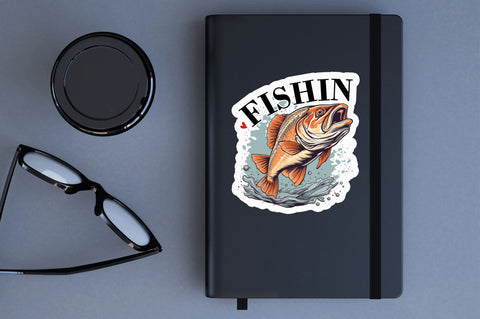 Fishing Sticker Design Sublimation Regulrcrative 