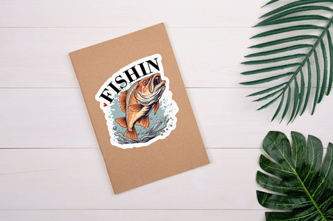 Fishing Sticker Design Sublimation Regulrcrative 