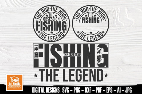 Fishing SVG Bundle | Fishing SVG PNG Cut Files For Cricut SVG TonisArtStudio 