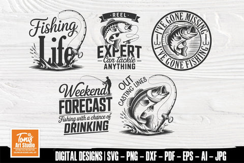 Fishing SVG Bundle | Fishing SVG PNG Cut Files For Cricut SVG TonisArtStudio 