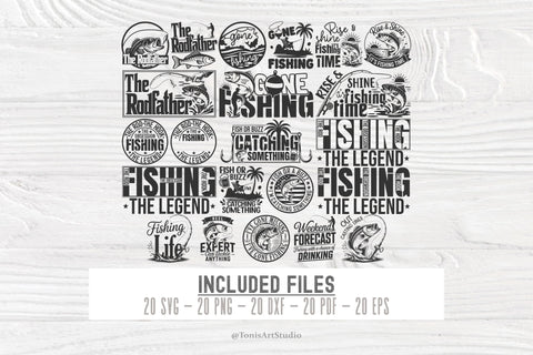 Fishing SVG Bundle | Fishing SVG PNG Cut Files For Cricut SVG TonisArtStudio 