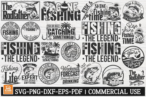 Fishing SVG Bundle | Fishing SVG PNG Cut Files For Cricut SVG TonisArtStudio 