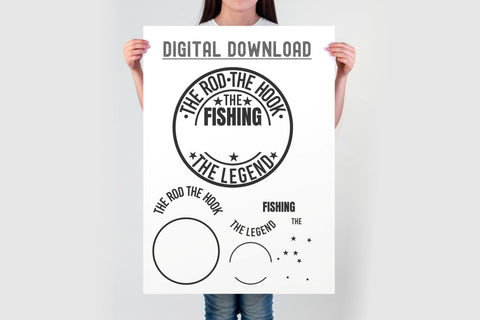 Fishing SVG Bundle - The Rod The Hook The Obsession The Legend - Funny Fishing Shirt Design - Fisherman SVG PNG DXF Cut Files SVG TonisArtStudio 