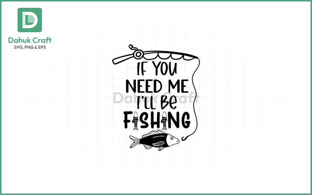 Fishing SVG – Less Talk, More Cast Fishing SVG PNG & EPS V7 SVG dahukdesign 