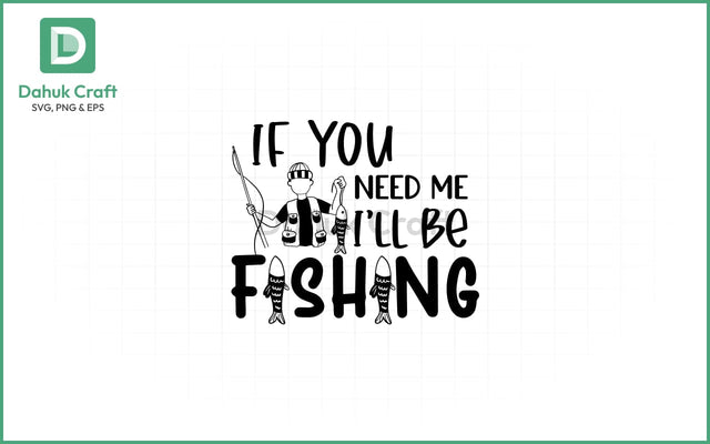 Fishing SVG – Less Talk, More Cast Fishing SVG PNG & EPS V8 SVG dahukdesign 
