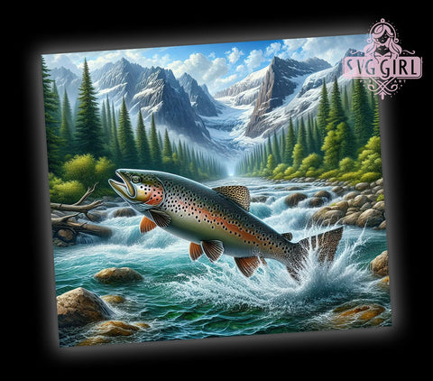 Fishing Tumbler, Camping Drinkware, Outdoor Sublimation, 20oz PNG Design, Nature Lover Gift, Angler Tumbler, Adventure Decor, Fishing Gift Sublimation SvggirlplusArt 