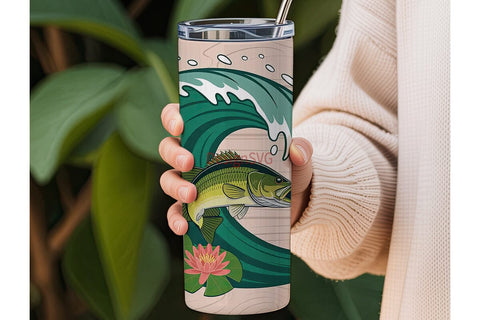 Fishing Tumbler Wrap 20oz Sublimation DesignSVG 